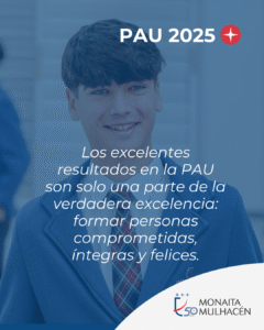 Nuevos récords de resultados en la PAU 2025 en Granada 16 Resultados PAU 2025 en Granada Colegio Monaita Mulhacen 4 Nuevos récords de resultados en la PAU 2025 en Granada