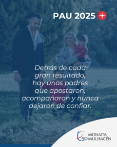Nuevos récords de resultados en la PAU 2025 en Granada 8 Resultados PAU 2025 en Granada Colegio Monaita Mulhacen 8 Nuevos récords de resultados en la PAU 2025 en Granada
