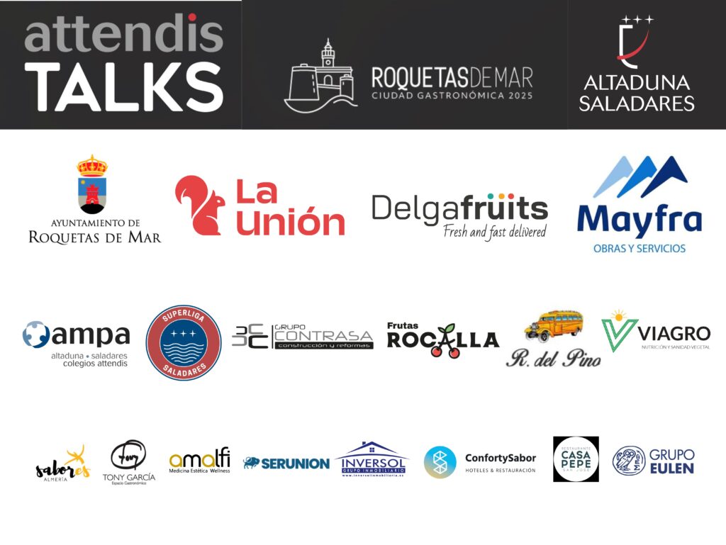 Vuelve Attendis Talks Almería 3 Patrocinadores Attendis Talks Almería