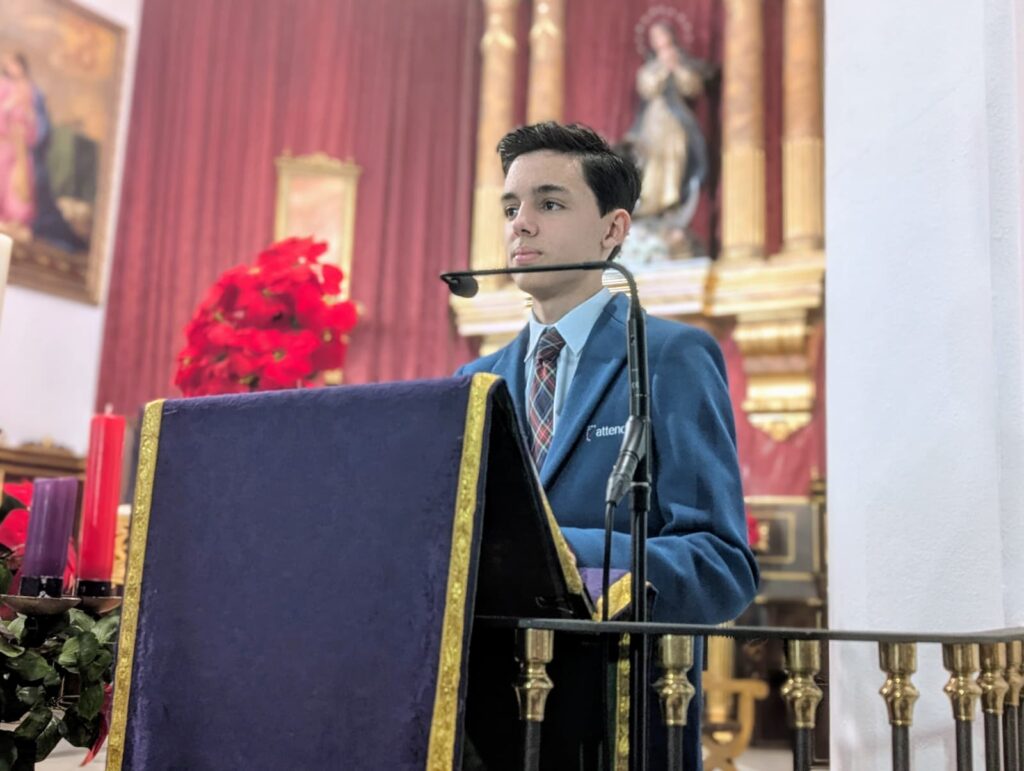 Huelva acoge al alumnado de Tierrallana-Entrepinos que protagoniza su tradicional Auto de Navidad en la Iglesia de la Concepción 3 WhatsApp Image 2025 12 15 at 20.52.38 Huelva acoge al alumnado de Tierrallana-Entrepinos que protagoniza su tradicional Auto de Navidad en la Iglesia de la Concepción