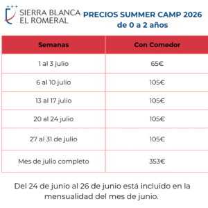 Vive un verano inolvidable en Sierra Blanca-El Romeral 2 campamento de verano en Sierra Blanca-El Romeral.