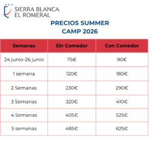 Vive un verano inolvidable en Sierra Blanca-El Romeral 3 Campamento de verano en Sierra Blanca -El Romeral