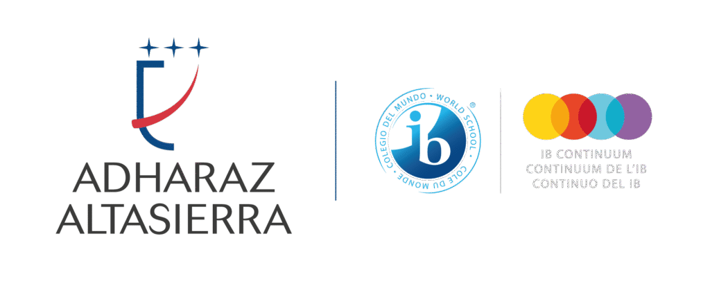 Logo del Colegio Adharaz-Altasierra + logo del IB - Colegio de Sevilla